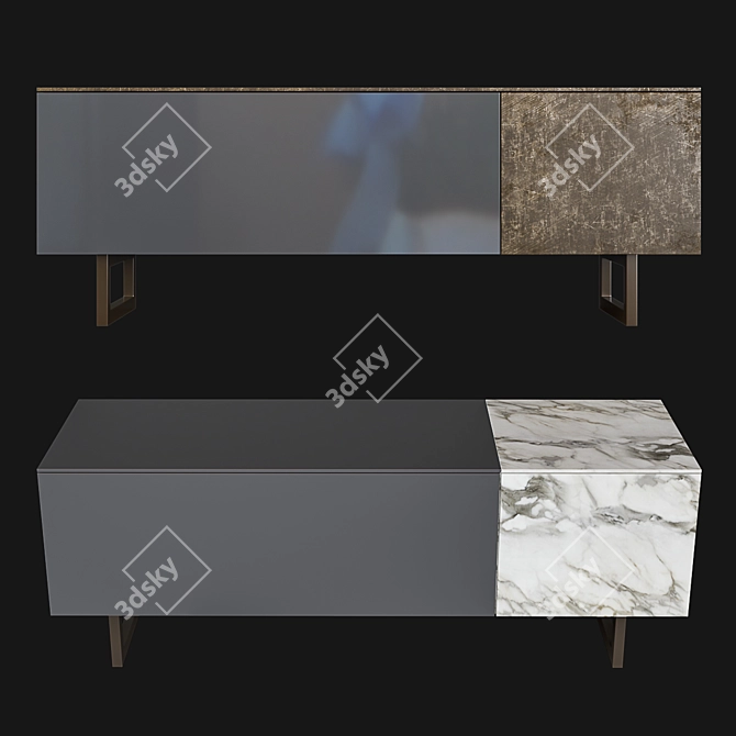 Elegant Ruben Storage Solution 3D model image 1