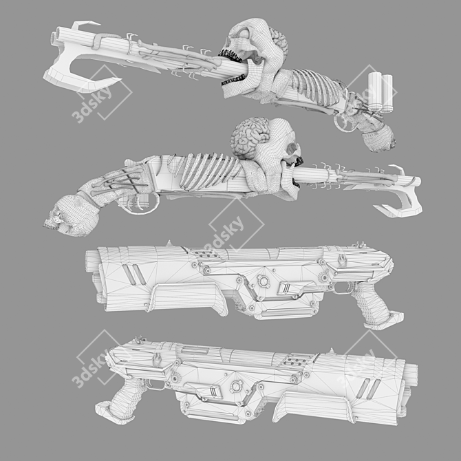 MasterShot Precision Shotgun Set 3D model image 2