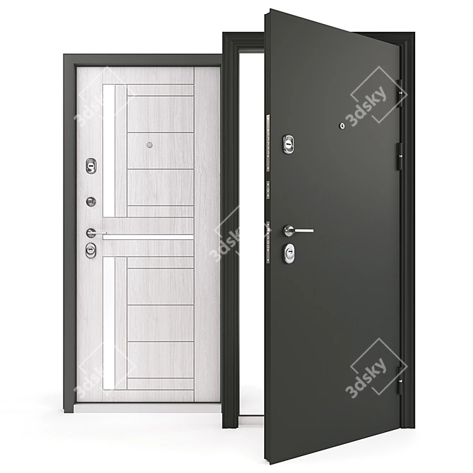 Torex Ultimatum MP: Stylish Steel Apartment Door 3D model image 1