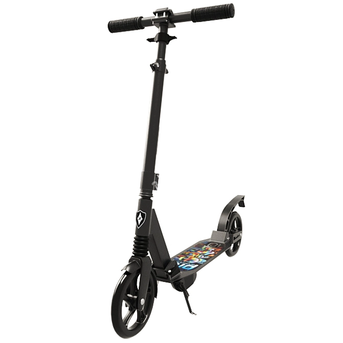  Adjustable Poly Scooter 3D model image 1