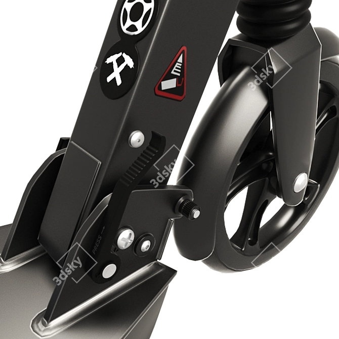  Adjustable Poly Scooter 3D model image 2
