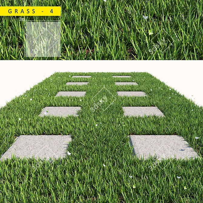 Lush Green Grass Pack: 3ds Max & Obj 3D model image 1