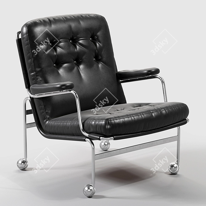 Elegant Karin Armchair: Bruno Mathsson 3D model image 2