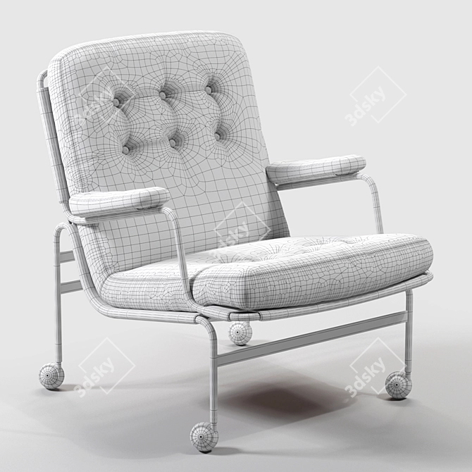 Elegant Karin Armchair: Bruno Mathsson 3D model image 3