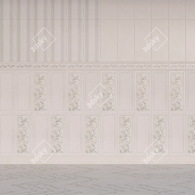 Country Chic Ceramic Tiles 3D model image 1