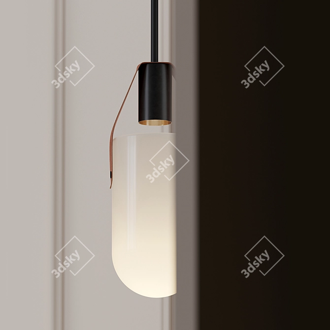 Modern Well Pendant Mini: Stunning Lighting Solution 3D model image 3