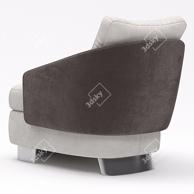 Elegant Minotti Lawson Armchair 3D model image 2