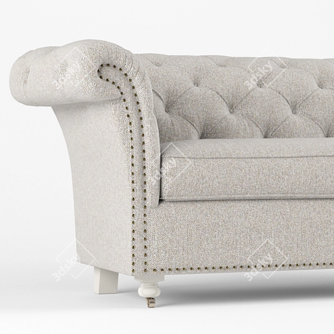 Elegant Westchester Sofa: 250x81x90cm 3D model image 2