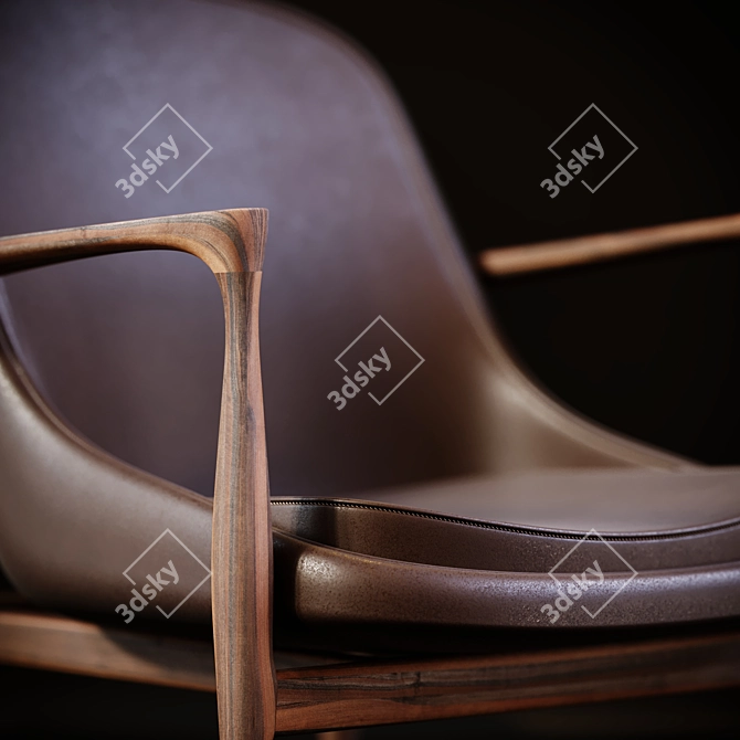 Elegant Elisabeth Chairs 3D model image 2
