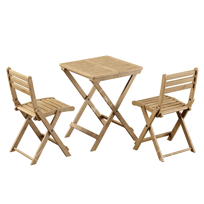 Sleek Outdoor Set: Garden Furniture 3D model image 2