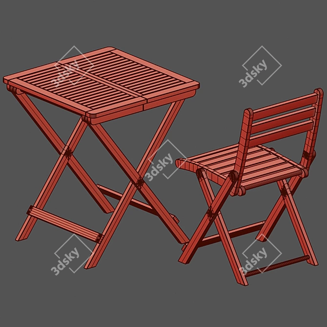 Sleek Outdoor Set: Garden Furniture 3D model image 3