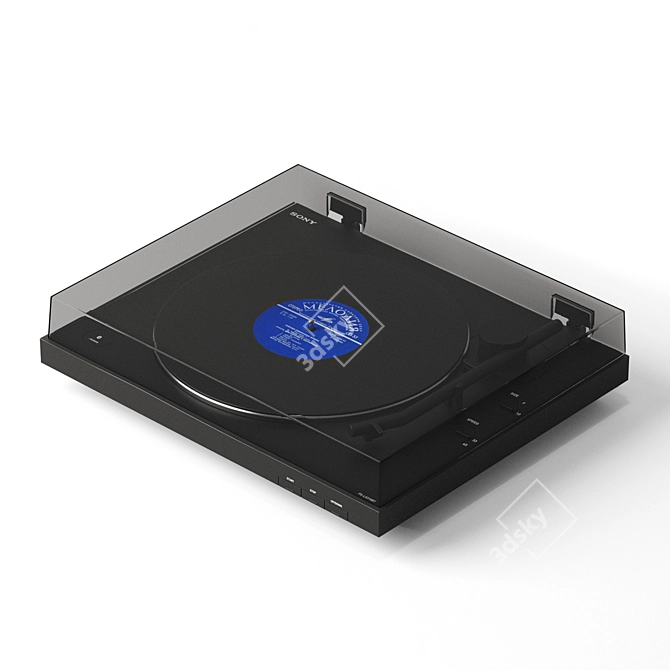 Sony PSLX310BT: Bluetooth Turntable 3D model image 3