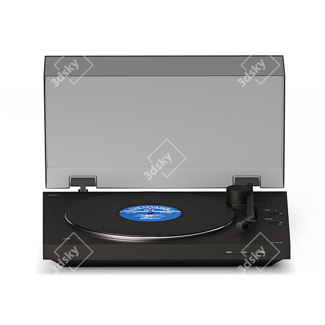 Sony PSLX310BT: Bluetooth Turntable 3D model image 4