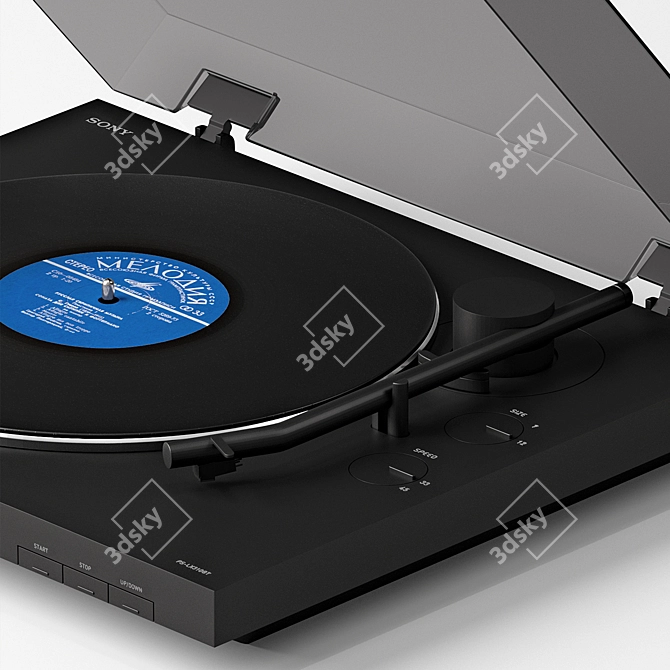Sony PSLX310BT: Bluetooth Turntable 3D model image 5