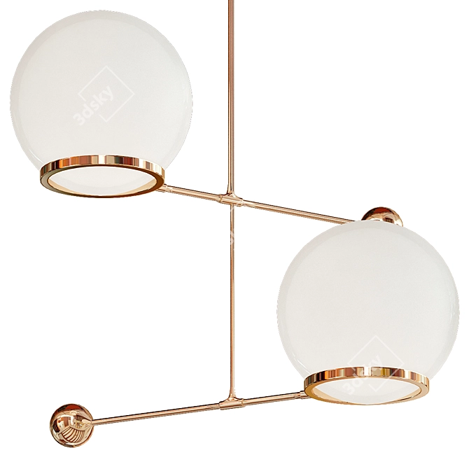 Elegant Illumination: CONTRAPESSO 8 Globe 3D model image 1