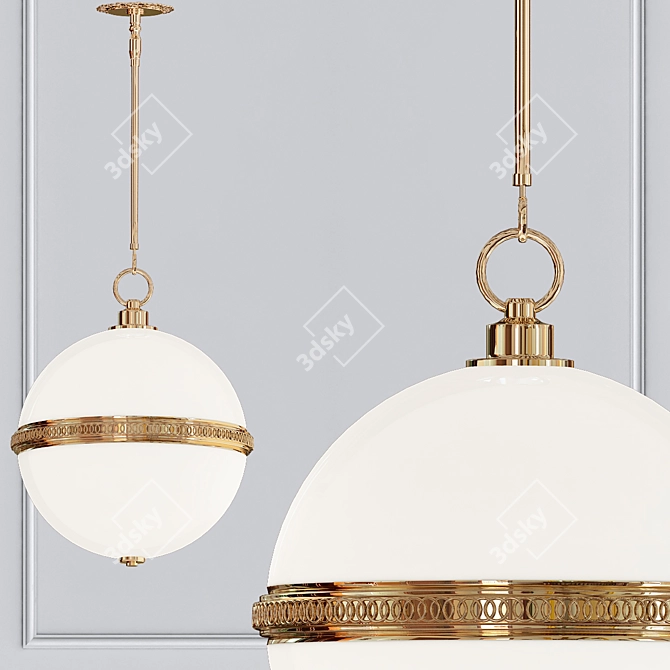 EcuaSphere: Modern Sphere Light 3D model image 1