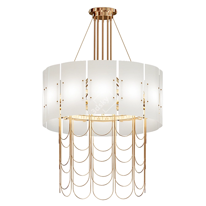 Glowing Elegance: NIAGARA Pendant 3D model image 1