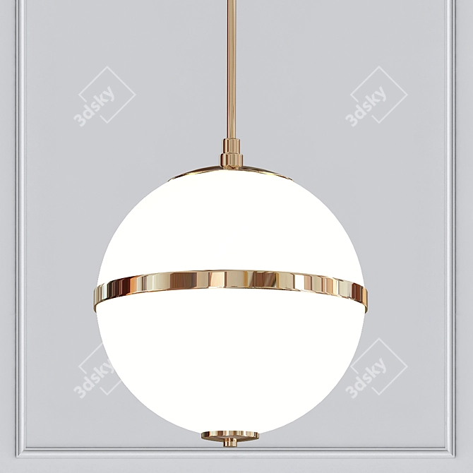 Crystorama Truax 2107-AG: Elegant Lighting 3D model image 1