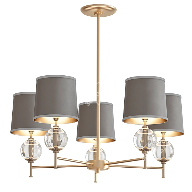 Modern Latitude Chandelier 3D model image 1