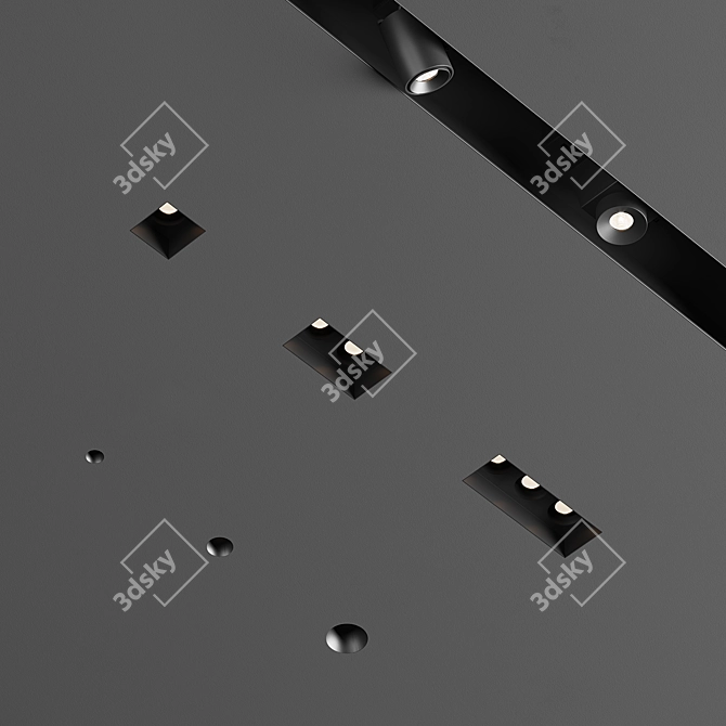 Flexalighting Linear & Trimless: Sleek Design & Original IES Sources 3D model image 2