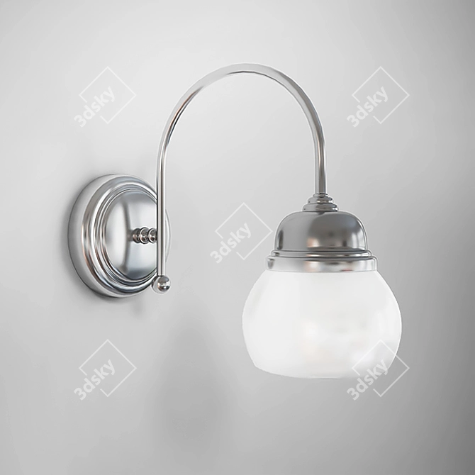 Retro Kerasan Sconce: Vintage Charm Illuminated 3D model image 1