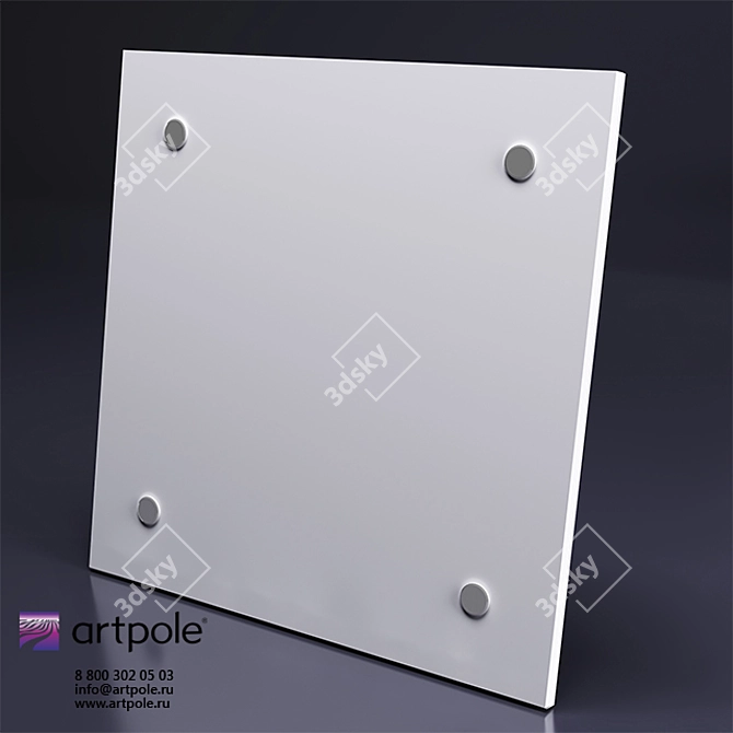 LOFT-OPEN Plaster 3D Panel by Artpole 3D model image 1