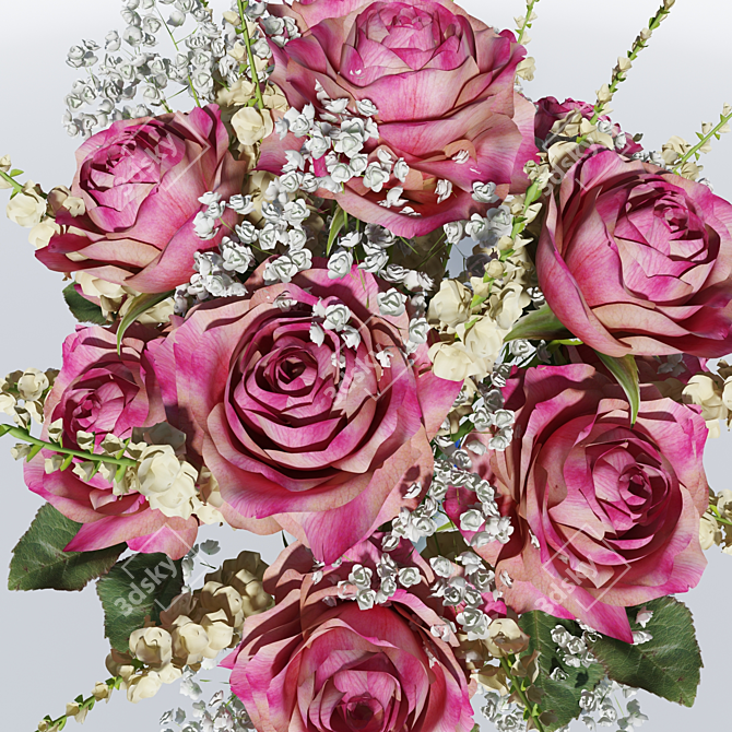 Blooming Rose: Delight in Elegance 3D model image 2