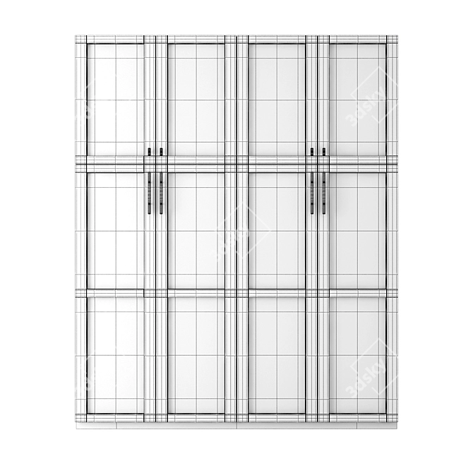 Contemporary Blackwood Cabinet 3D model image 2