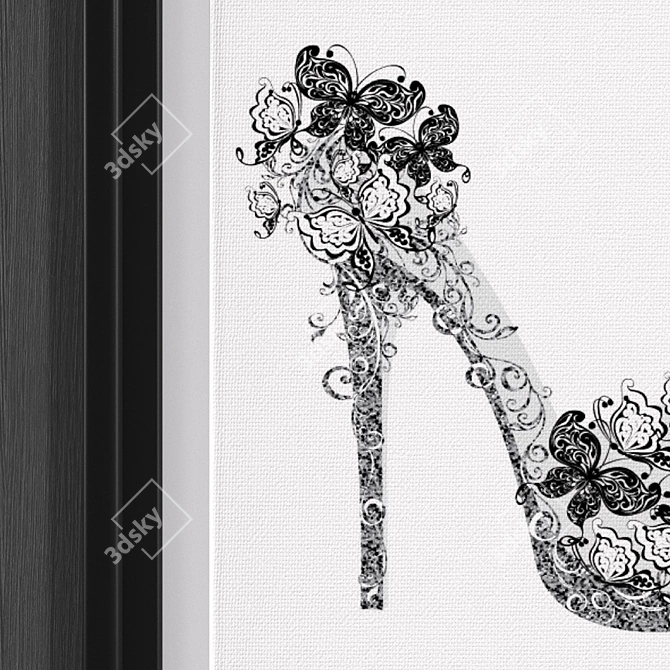 Modern Fashion Art Prints Set 3D model image 3