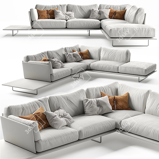 Elevate Your Space with Vessel Gamma Arredamenti Sofa 3D model image 1