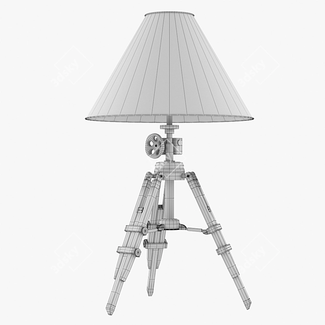 Elegant Ivanhoe Table Lamp 3D model image 3