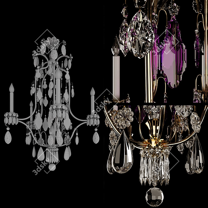 Timeless Elegance: Classic Chandelier 3D model image 3