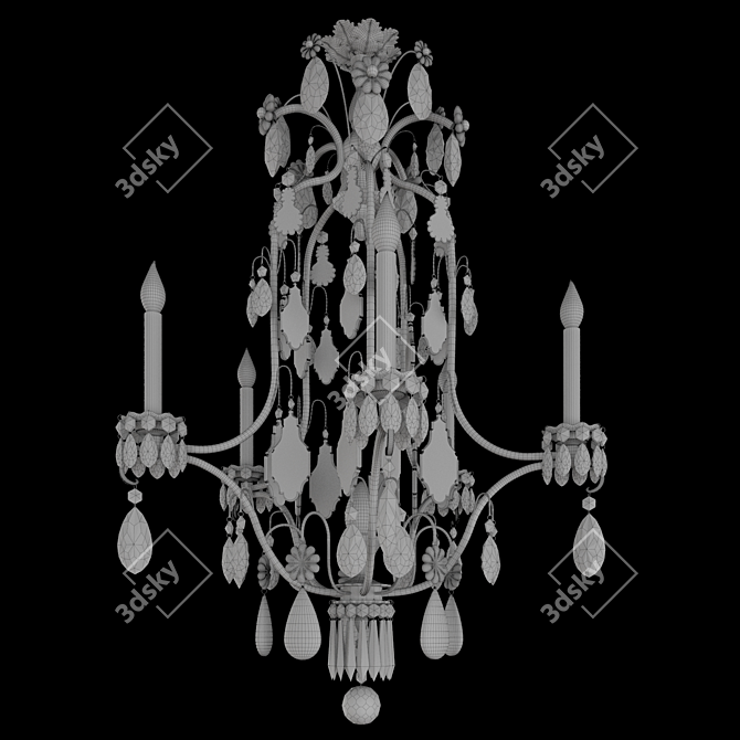 Timeless Elegance: Classic Chandelier 3D model image 5