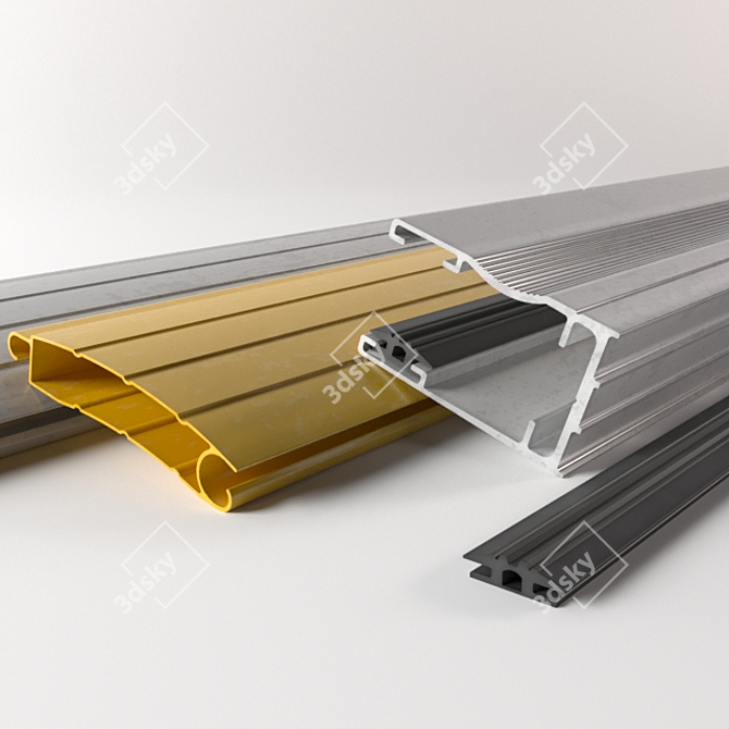 Versatile Roller Shutter for Windows & Doors 3D model image 3