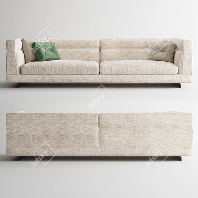 Modern Minotti Alexander Sofa Set 3D model image 1