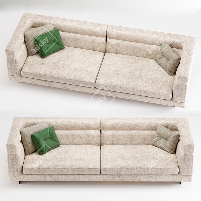 Modern Minotti Alexander Sofa Set 3D model image 2