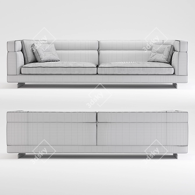 Modern Minotti Alexander Sofa Set 3D model image 3