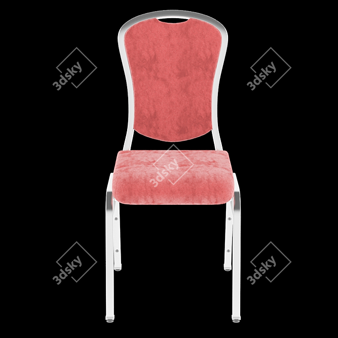 Elegant Slim Banquet Chair 3D model image 1