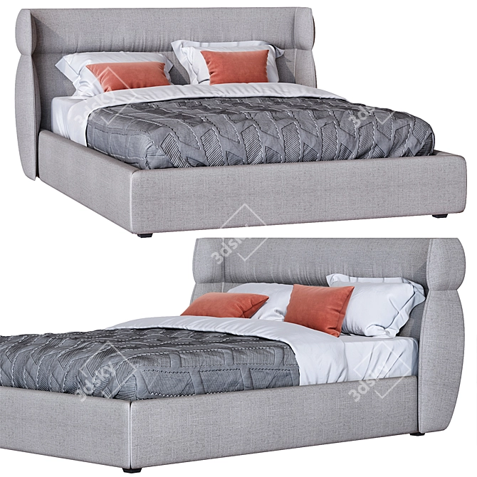 Alf Dafre Oregon Bed: Stylish and Contemporary 3D model image 1