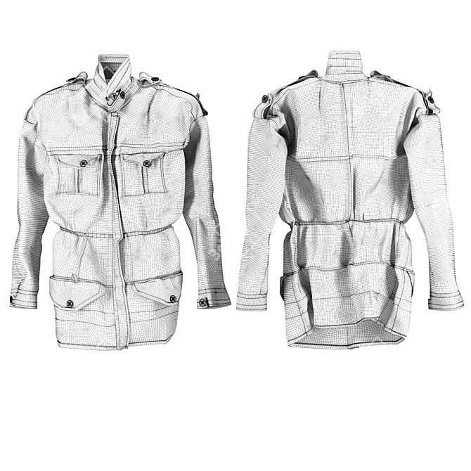 Sleek Warmth: Jacket_002 3D model image 2