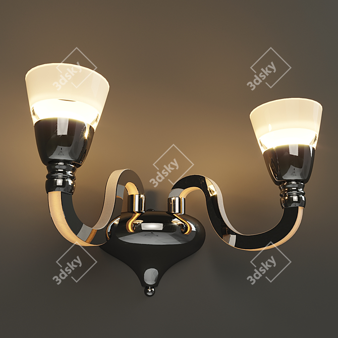 Title: Rainbow Rotenburg Sconce 3D model image 2