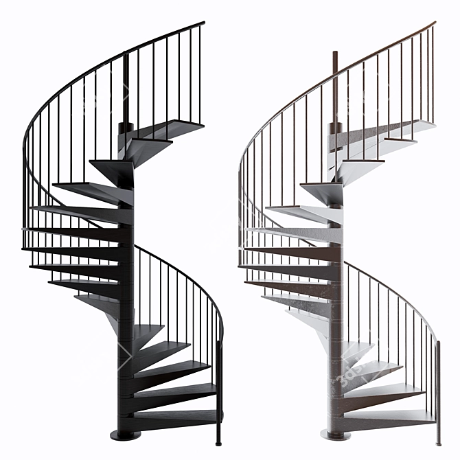 Versatile Stairs Design Kit 3D model image 1