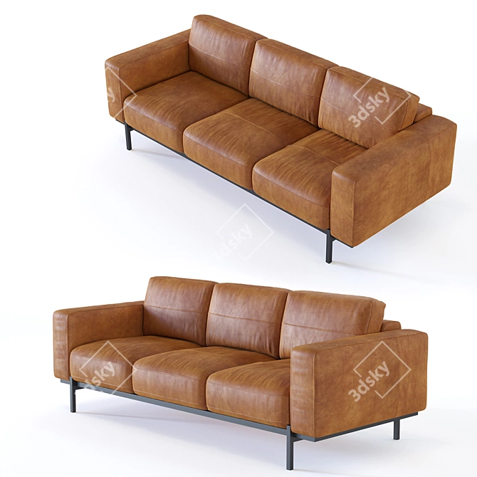 Modern Jarrod Sofa: Sleek Design for Comfort 3D model image 1