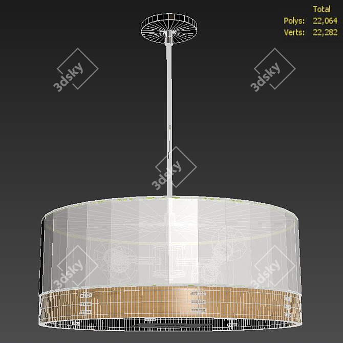 Modern Tech Lighting Topo Pendant 3D model image 3