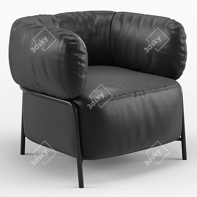 Sleek and Stylish Chair: Quadrotta 3D model image 2