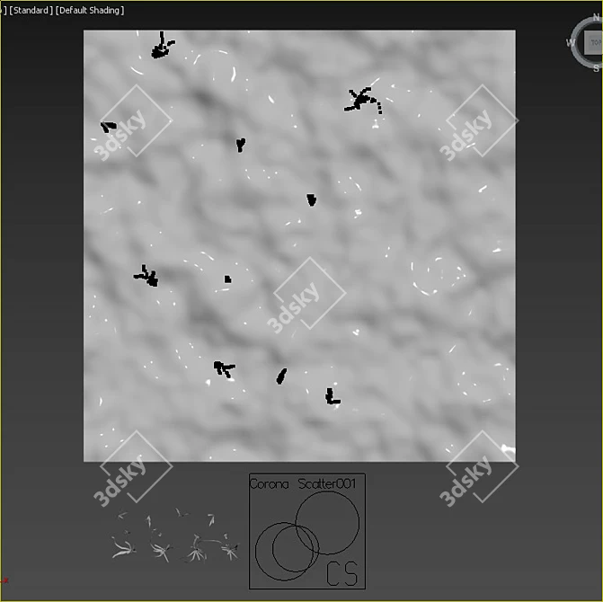 Realistic Translucent Grass Model 3D model image 3