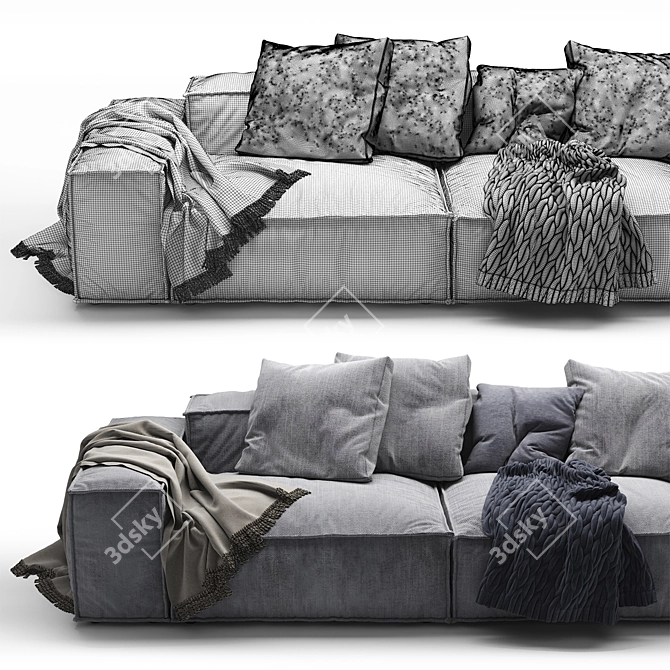 Peanut B: Stylish Modern Sofa 3D model image 3