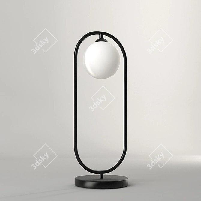 Opal Glow Table Lamp 3D model image 1