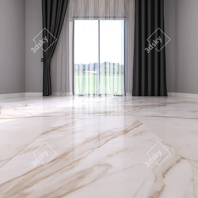 Luxurious Marble Floor 265: HD Textures for Exquisite Interiors 3D model image 2