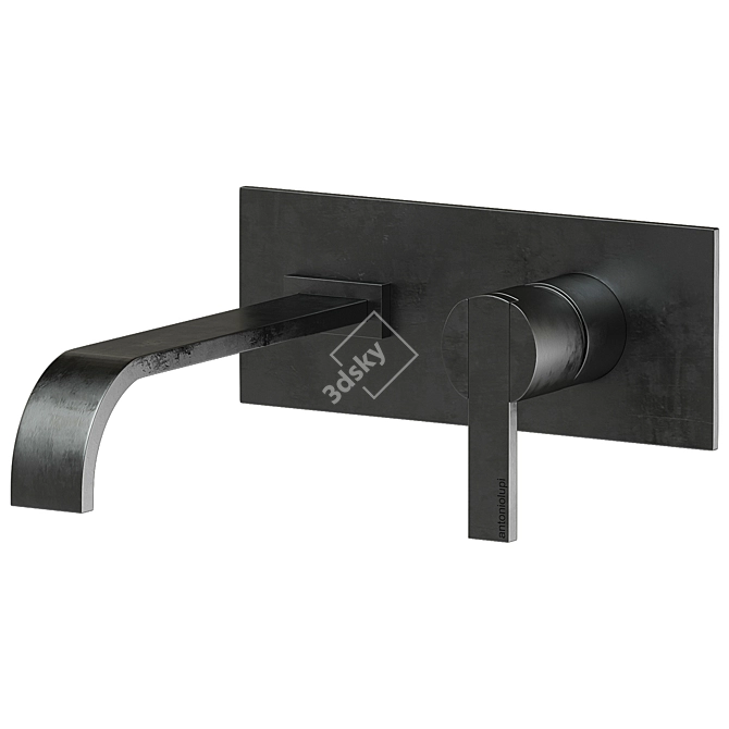 Antoniolupi BK200 Black Metal Sink Mixer 3D model image 2